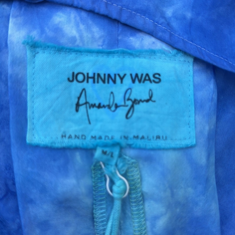 Johnny Was “Amanda Bond” Calista Jumpsuit NWT Handmade 100% Silk Wide Leg Sz M/L - Picture 14 of 17